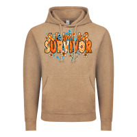 I Am A Survivor Orange Ribbon Kidney Cancer Vintage Hoodie | Teevron
