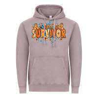 Vintage Zinc I am a survivor orange ribbon Kidney Cancer Vintage Hoodie - NancyCooperArtShop