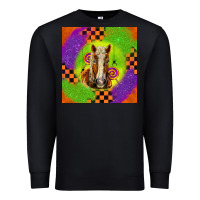Black Halloween Belgian Horse Premium Sweatshirt - LillyAllenDesigns