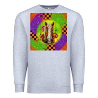 Heather Grey Halloween Belgian Horse Premium Sweatshirt - LillyAllenDesigns