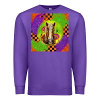 Purple Halloween Belgian Horse Premium Sweatshirt - LillyAllenDesigns