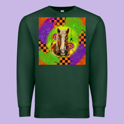 Halloween Belgian Horse Premium Sweatshirt Designed By Lillyallendesigns