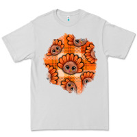 Dove Grey Thanksgiving Turkey With Tartan Patch Premium Tee - BundleAndBundleShop