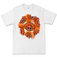White Thanksgiving Turkey With Tartan Patch Premium Tee - BundleAndBundleShop