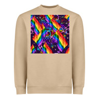 Mushroom lgbt flag seamless pattern Heavyweight Sweatshirt - FaDigitalArtStudio