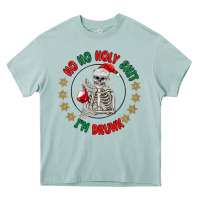 Arona ho ho holly shit skeleton santa Heavy Core Tee - MaliasSmallBusiness