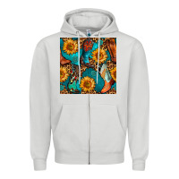 Dove Grey western cowboy boot seamless pattern Zipper Hoodie - BundleAndBundleShop