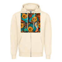 Sandshell western cowboy boot seamless pattern Zipper Hoodie - BundleAndBundleShop