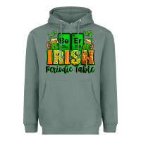 Sage Beer Irish Periodic table St. Patrick's Heavyweight Hoodie - LillyAllenDesigns