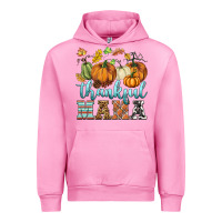 Fuchsia Pink thankful mama Urban Hoodie - BarkalooDesign