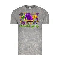 Cloud Rock Mardi Gras with jester Vintage Tee - NancyCooperArtShop