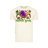Vintage Arctic Mardi Gras with jester Vintage Tee - NancyCooperArtShop