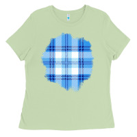Matcha Winter Tartan Patch Ladies Tee - BundleAndBundleShop