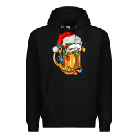 Black christmas beer Premium Hoodie - FaDigitalArtStudio