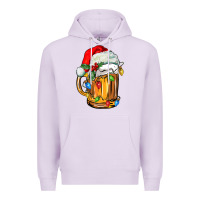 Lilac christmas beer Premium Hoodie - FaDigitalArtStudio