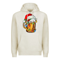 Oatmeal Heather christmas beer Premium Hoodie - FaDigitalArtStudio