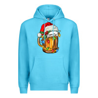 Ocean Blue christmas beer Premium Hoodie - FaDigitalArtStudio