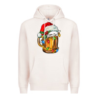 Pale Pink christmas beer Premium Hoodie - FaDigitalArtStudio