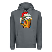Rock christmas beer Premium Hoodie - FaDigitalArtStudio