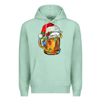Seafoam christmas beer Premium Hoodie - FaDigitalArtStudio