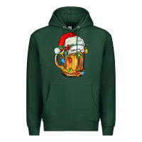 Sports Green christmas beer Premium Hoodie - FaDigitalArtStudio