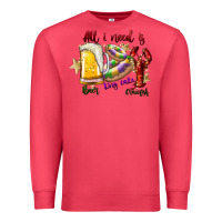 Cardinal all i need is beer king cake crawfish Premium Sweatshirt - SublimationCraftShop