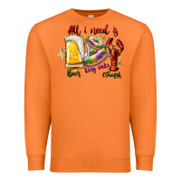 Carrot all i need is beer king cake crawfish Premium Sweatshirt - SublimationCraftShop