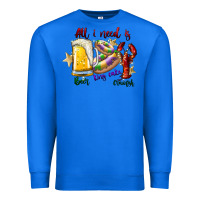 True Royal all i need is beer king cake crawfish Premium Sweatshirt - SublimationCraftShop
