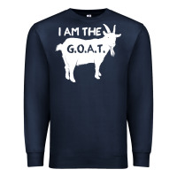 Navy i am the g.o.a.t. greatest of all time athletics g Premium Sweatshirt - tuanDangUi