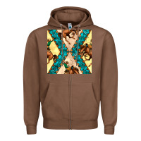 Chestnut native american aztec seamless pattern 6 Zipper Hoodie - BundleAndBundleShop