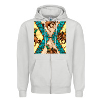 Dove Grey native american aztec seamless pattern 6 Zipper Hoodie - BundleAndBundleShop
