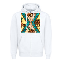 White native american aztec seamless pattern 6 Zipper Hoodie - BundleAndBundleShop
