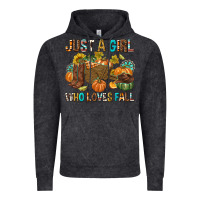 Vintage Black Just a Girl Who Loves Fall Vintage Hoodie - texasbilliewilder