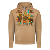 Vintage Camel Just a Girl Who Loves Fall Vintage Hoodie - texasbilliewilder
