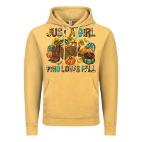 Vintage Mustard Just a Girl Who Loves Fall Vintage Hoodie - texasbilliewilder