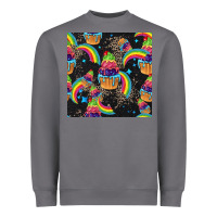 Storm pride cupcake seamless pattern Heavyweight Sweatshirt - FaDigitalArtStudio