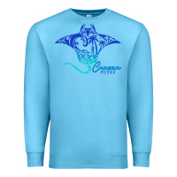 Ocean Blue Cancun Sea Stingray Mexico Matching Family Vacatio Premium Sweatshirt - tuanDangUi
