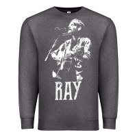 Charcoal Heather ray lamontagne   white stencil 1 Premium Sweatshirt - tuanDangUi
