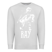 Dove Grey ray lamontagne   white stencil 1 Premium Sweatshirt - tuanDangUi
