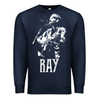 Navy ray lamontagne   white stencil 1 Premium Sweatshirt - tuanDangUi