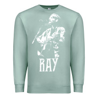 Seafoam ray lamontagne   white stencil 1 Premium Sweatshirt - tuanDangUi
