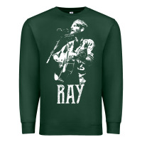Sports Green ray lamontagne   white stencil 1 Premium Sweatshirt - tuanDangUi