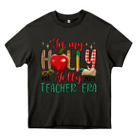 Asphalt in my holly jolly teacher era Heavy Core Tee - MaliasSmallBusiness