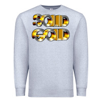 Heather Grey solid gold 1980s tv show pop music Premium Sweatshirt - tuanDangUi