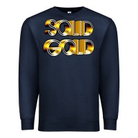 Navy solid gold 1980s tv show pop music Premium Sweatshirt - tuanDangUi