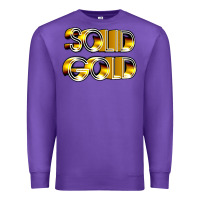 Purple solid gold 1980s tv show pop music Premium Sweatshirt - tuanDangUi