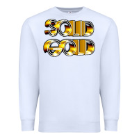 White solid gold 1980s tv show pop music Premium Sweatshirt - tuanDangUi