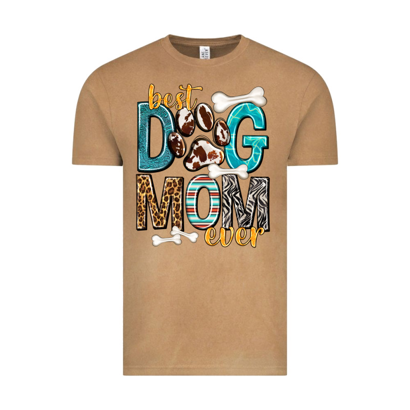 Best Dog Mom Ever Vintage Tee by texasbilliewilder | Teevron