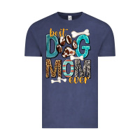 Vintage Denim Best Dog Mom Ever Vintage Tee - texasbilliewilder