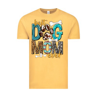 Vintage Mustard Best Dog Mom Ever Vintage Tee - texasbilliewilder